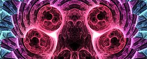 Preview wallpaper kaleidoscope, glow, shapes, abstraction