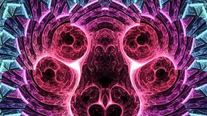 Preview wallpaper kaleidoscope, glow, shapes, abstraction