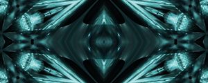 Preview wallpaper kaleidoscope, glow, shapes, abstraction, blue