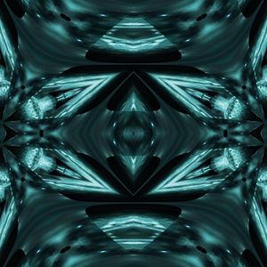 Preview wallpaper kaleidoscope, glow, shapes, abstraction, blue