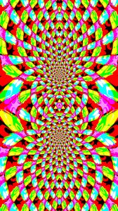Preview wallpaper kaleidoscope, glow, shapes, abstract, bright