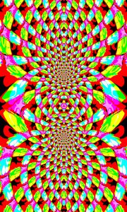 Preview wallpaper kaleidoscope, glow, shapes, abstract, bright