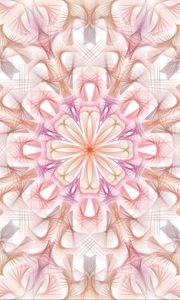 Preview wallpaper kaleidoscope, light, shapes, abstraction, background