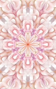 Preview wallpaper kaleidoscope, light, shapes, abstraction, background