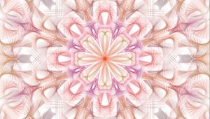 Preview wallpaper kaleidoscope, light, shapes, abstraction, background