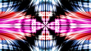 Preview wallpaper kaleidoscope, lines, glow, abstraction, bright
