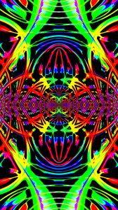 Preview wallpaper kaleidoscope, lines, stripes, abstraction, bright