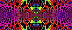 Preview wallpaper kaleidoscope, lines, stripes, abstraction, bright