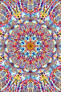 Preview wallpaper kaleidoscope, pattern, abstraction, colorful