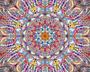 Preview wallpaper kaleidoscope, pattern, abstraction, colorful