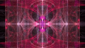 Preview wallpaper kaleidoscope, pattern, pink, abstraction