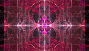 Preview wallpaper kaleidoscope, pattern, pink, abstraction