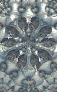 Preview wallpaper kaleidoscope, pattern, shapes, blue, abstraction