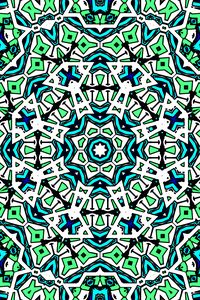 Preview wallpaper kaleidoscope, pattern, shapes, abstraction, bright