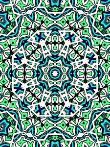 Preview wallpaper kaleidoscope, pattern, shapes, abstraction, bright