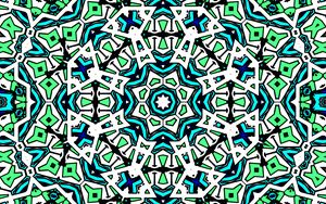 Preview wallpaper kaleidoscope, pattern, shapes, abstraction, bright