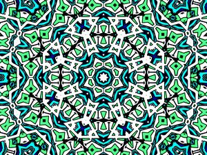 Preview wallpaper kaleidoscope, pattern, shapes, abstraction, bright