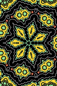 Preview wallpaper kaleidoscope, pattern, shapes, abstraction, background, bright