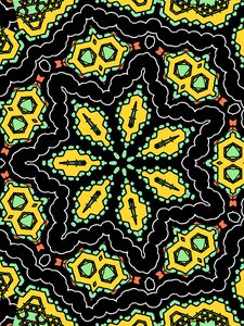 Preview wallpaper kaleidoscope, pattern, shapes, abstraction, background, bright