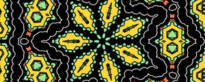 Preview wallpaper kaleidoscope, pattern, shapes, abstraction, background, bright