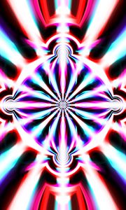 Preview wallpaper kaleidoscope, pattern, shapes, glow, abstraction