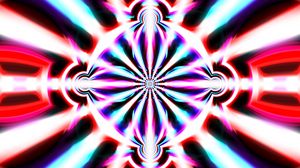 Preview wallpaper kaleidoscope, pattern, shapes, glow, abstraction