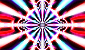 Preview wallpaper kaleidoscope, pattern, shapes, glow, abstraction