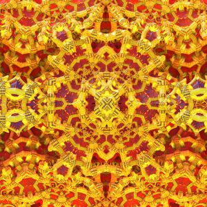 Preview wallpaper kaleidoscope, pattern, yellow, orange, abstraction