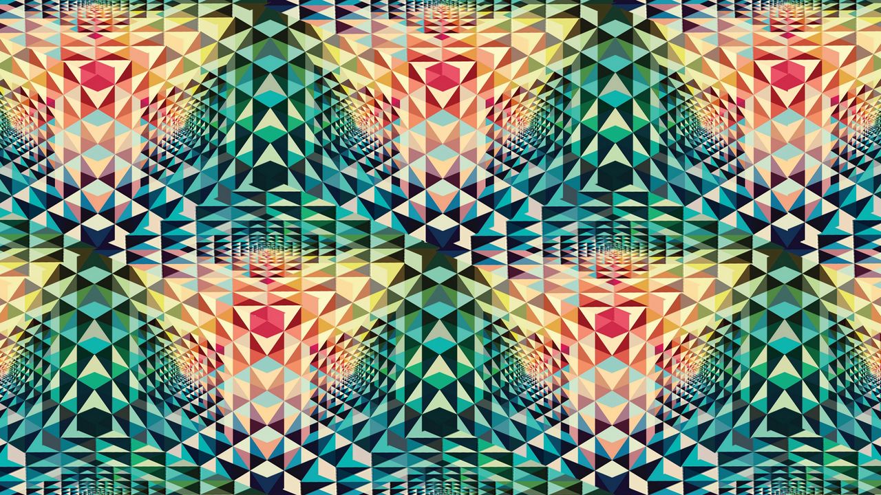 Wallpaper kaleidoscope, patterns, colorful, shape