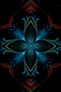 Preview wallpaper kaleidoscope, patterns, dark, paint