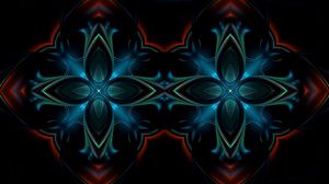 Preview wallpaper kaleidoscope, patterns, dark, paint