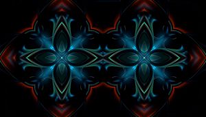 Preview wallpaper kaleidoscope, patterns, dark, paint