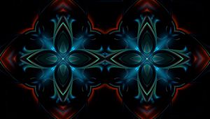 Preview wallpaper kaleidoscope, patterns, dark, paint