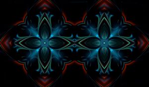 Preview wallpaper kaleidoscope, patterns, dark, paint