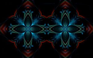 Preview wallpaper kaleidoscope, patterns, dark, paint