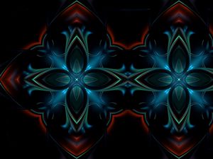 Preview wallpaper kaleidoscope, patterns, dark, paint