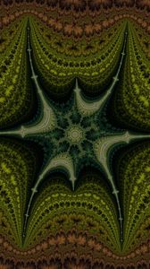 Preview wallpaper kaleidoscope, patterns, lines, green