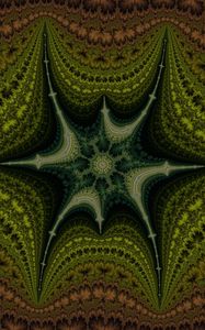 Preview wallpaper kaleidoscope, patterns, lines, green