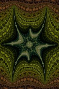 Preview wallpaper kaleidoscope, patterns, lines, green