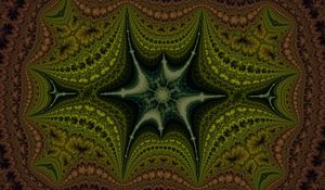 Preview wallpaper kaleidoscope, patterns, lines, green