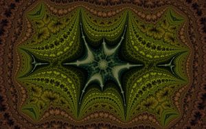 Preview wallpaper kaleidoscope, patterns, lines, green