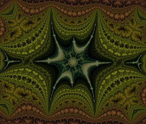 Preview wallpaper kaleidoscope, patterns, lines, green