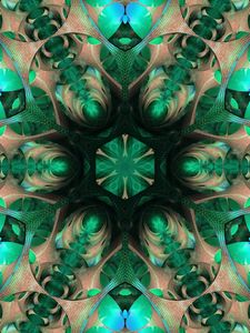 Preview wallpaper kaleidoscope, patterns, shadow, pattern, shape