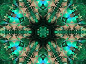 Preview wallpaper kaleidoscope, patterns, shadow, pattern, shape