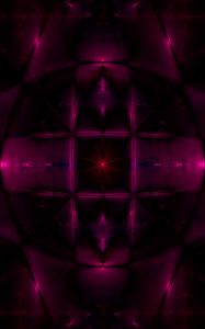 Preview wallpaper kaleidoscope, reflection, abstraction, purple, dark