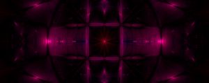 Preview wallpaper kaleidoscope, reflection, abstraction, purple, dark