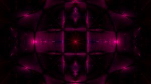 Preview wallpaper kaleidoscope, reflection, abstraction, purple, dark