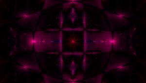 Preview wallpaper kaleidoscope, reflection, abstraction, purple, dark