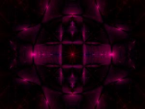 Preview wallpaper kaleidoscope, reflection, abstraction, purple, dark