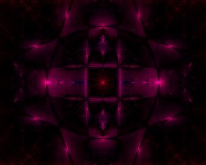 Preview wallpaper kaleidoscope, reflection, abstraction, purple, dark